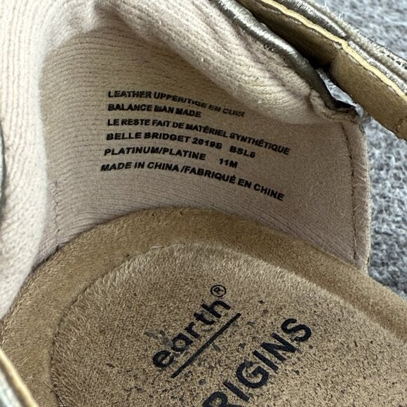 ✅Earth Origins Belder Bea Gladiator Sandals Women’s Sz 11M Bronze Leather Flats - Picture 2 of 8